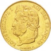 Louis Philippe Ier, 20 Francs or tte laure 1834 Paris, KM 750.1