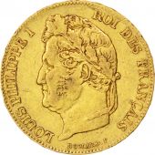 Louis Philippe Ier, 20 Francs or tte laure 1840 Paris, KM 750.1