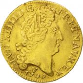 Louis XIV, Louis d'or au soleil 1709 Troyes, KM 390.17