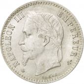 Second Empire, 50 Centimes Napolon III tte laure 1864 Paris, KM 814.1