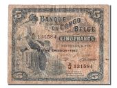 Congo Belge, 5 Francs type 1941-50