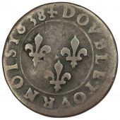 Louis XIII, Double tournois, double revers de 1638