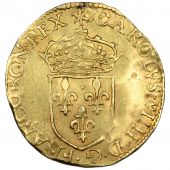 Charles IX, golden Ecu with sun