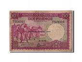 Congo Belge, 10 Francs type 1941-50, Troisime mission - 1943