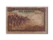 Congo Belge, 10 Francs type 1941-50, Deuxime mission - 1942