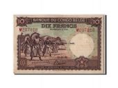 Congo Belge, 10 Francs type 1941-50, Deuxime mission - 1942