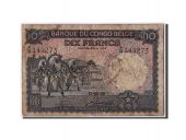 Congo Belge, 10 Francs type 1941-50