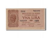 Italy, 1 Lira, 1944, KM:29a, 1944-11-23, AU(55-58)