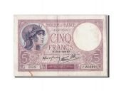 France, 5 Francs 1917-1940 Violet, 1939, KM:83, 1939-08-10, TTB+
