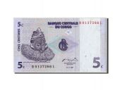 Congo Democratic Republic, 5 Centimes, 1997, KM:81a, 1997-11-01, AU(55-58)