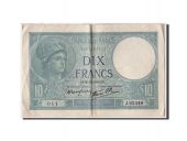 France, 10 Francs 1916-1942 Minerve,1940-12-26, KM:84, Fayette:7.25,TTB