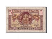 France, 5 Francs, 1947 French Treasury, Undated (1947), KM:M6a, VF(30-35)