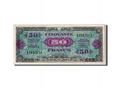 France, 50 Francs, 1944 Flag/France, 1944, KM:117a, Undated, EF(40-45)
