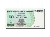 Zimbabwe, 25 Million Dollars, 2008, KM:56, 02-04-2008, NEUF