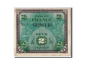 France, 2 Francs, 1944 Drapeau, KM:114a, Fayette:VF16.1, non dat, TTB+