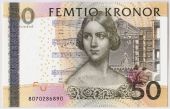 Sweden, 50 Kronor, 2008, Undated, KM:64b, UNC(65-70)
