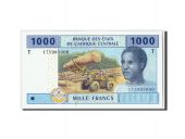 Central African States, 1000 Francs, 2002, KM:107T, UNC(63)