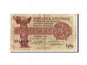 Spain, 1 Peseta, 1937, KM:94, VG(8-10)