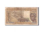 West African States, Senegal, 1000 Francs, 1987, KM:707Kh, VG(8-10)