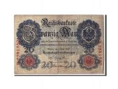 Allemagne, 20 Mark, 1907, KM:28, 1907-06-08, B+