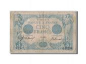 France, 5 Francs Bleu, 1916-12-02, KM:70, Fayette:2.46, TB+