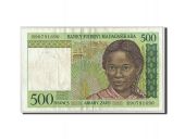 Madagascar, 500 Francs = 100 Ariary, KM:75a, VF(20-25)