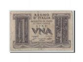 Italie, 1 Lira, 1939, KM:26, 1939-11-14, B+