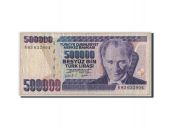Turkey, 500,000 Lira, 1970, 1970-01-14, KM:212, F(12-15)