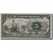 Bolivie, 5 Bolivianos, 1911, KM:105a, 1911-05-11, TB