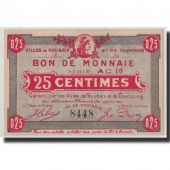 France, Roubaix et Tourcoing, 25 Centimes, SPL, Pirot:59-2049