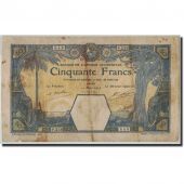French West Africa, 50 Francs, 1929, 1929-03-14, KM:9Bc, VG(8-10)