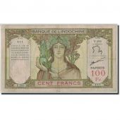 Tahiti, 100 Francs, Undated (1939-65), KM:14d, TB