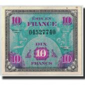 France, 10 Francs Drapeau, 1944, KM:116a, Fayette:VF18.1, UNC(60-62)