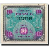 France, 10 Francs Drapeau, 1944, KM:116a, Fayette:VF18.1, SUP+
