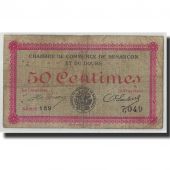 France, Besanon, 50 Centimes, 1915, VG(8-10), Pirot:25-1