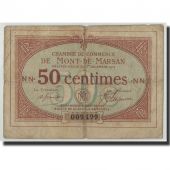 France, Mont-de-Marsan, 50 Centimes, 1914, B+, Pirot:82-3