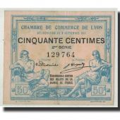 France, Lyon, 50 Centimes, 1915, AU(55-58), Pirot:77-3