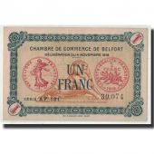 France, Belfort, 1 Franc, 1918, AU(50-53), Pirot:23-40
