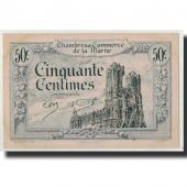 France, Marne, 50 Centimes, 1922, AU(55-58), Pirot:43-1
