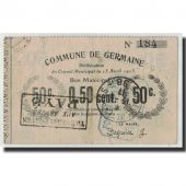 France, Germaine, 50 Centimes, 1915, TTB, Pirot:02-1051