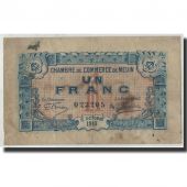 France, Melun, 1 Franc, 1915, TB, Pirot:80-1
