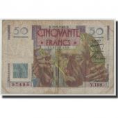 France, 50 Francs Le Verrier, KM:127b, Fayette:20.12, 1949-05-19, F(12-15)