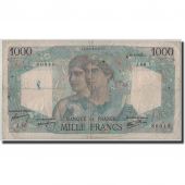 France, 1000 Francs Minerve et Hercule, KM:130a, Fayette:41.51, 1945-06-28, B+