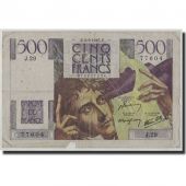France, 500 Francs Chateaubriand, KM:129a, Fay:34.2, 1945-09-06, VG(8-10)
