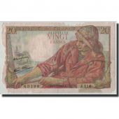 France, 20 Francs, 1944, 1944-02-10, VG(8-10), Fayette:13.8, KM:100a