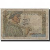 France, 10 Francs, 10 F 1941-1949 Mineur, 1944, 1944-06-22, VG(8-10)