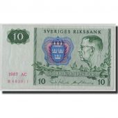 Billet, Sude, 10 Kronor, 1987, KM:52e, TB