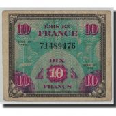 France, 10 Francs, 1944 Flag/France, 1944, TB, Fayette:VF18.1, KM:116a