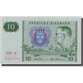 Billet, Sude, 10 Kronor, 1985, KM:52d, TTB