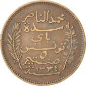Tunisie, Muhammad al-Nasir Bey, 5 Centimes, 1916, KM 235